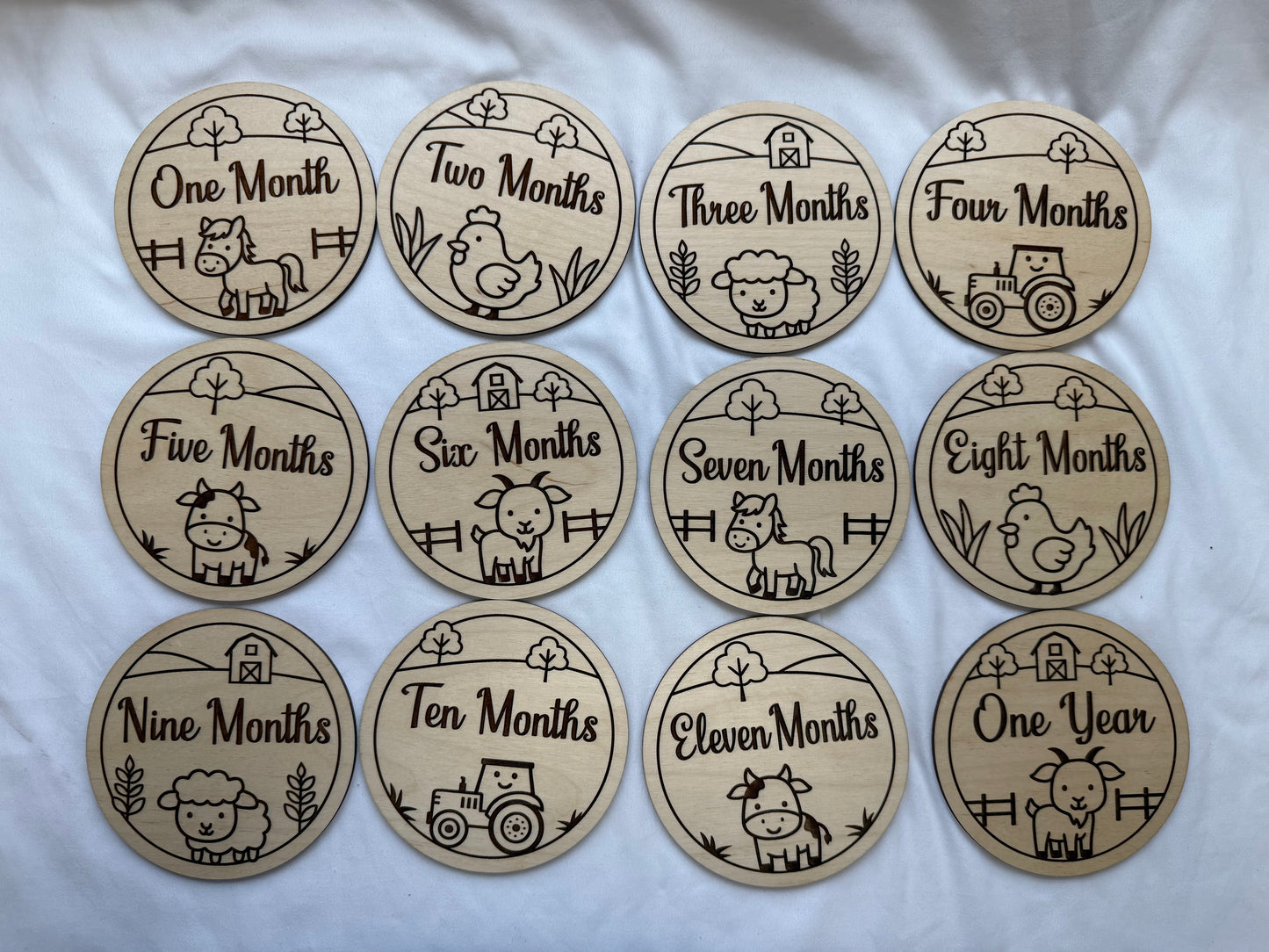 Farm Animals Monthly Milestones