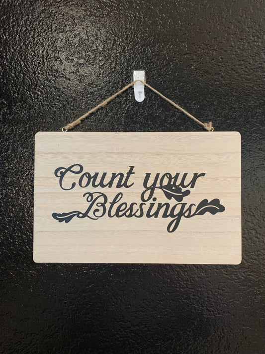 Believe / Blessings Reversible Sign