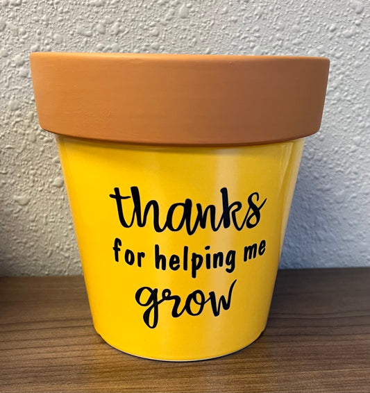 Yellow Thanks Planter