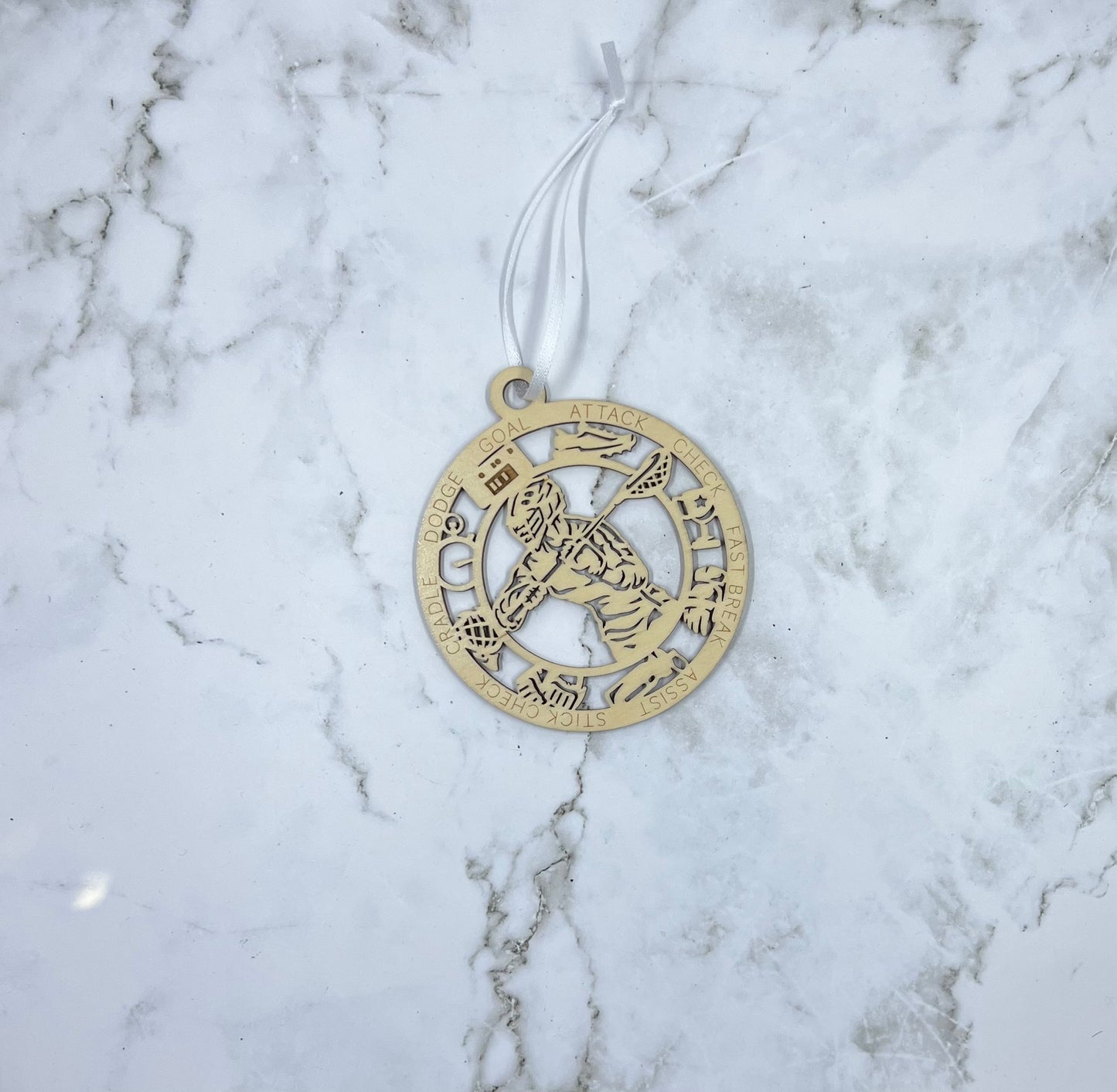 Male Lacrosse Ornament