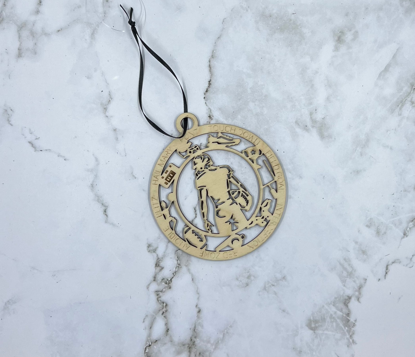 Female Football Ornament