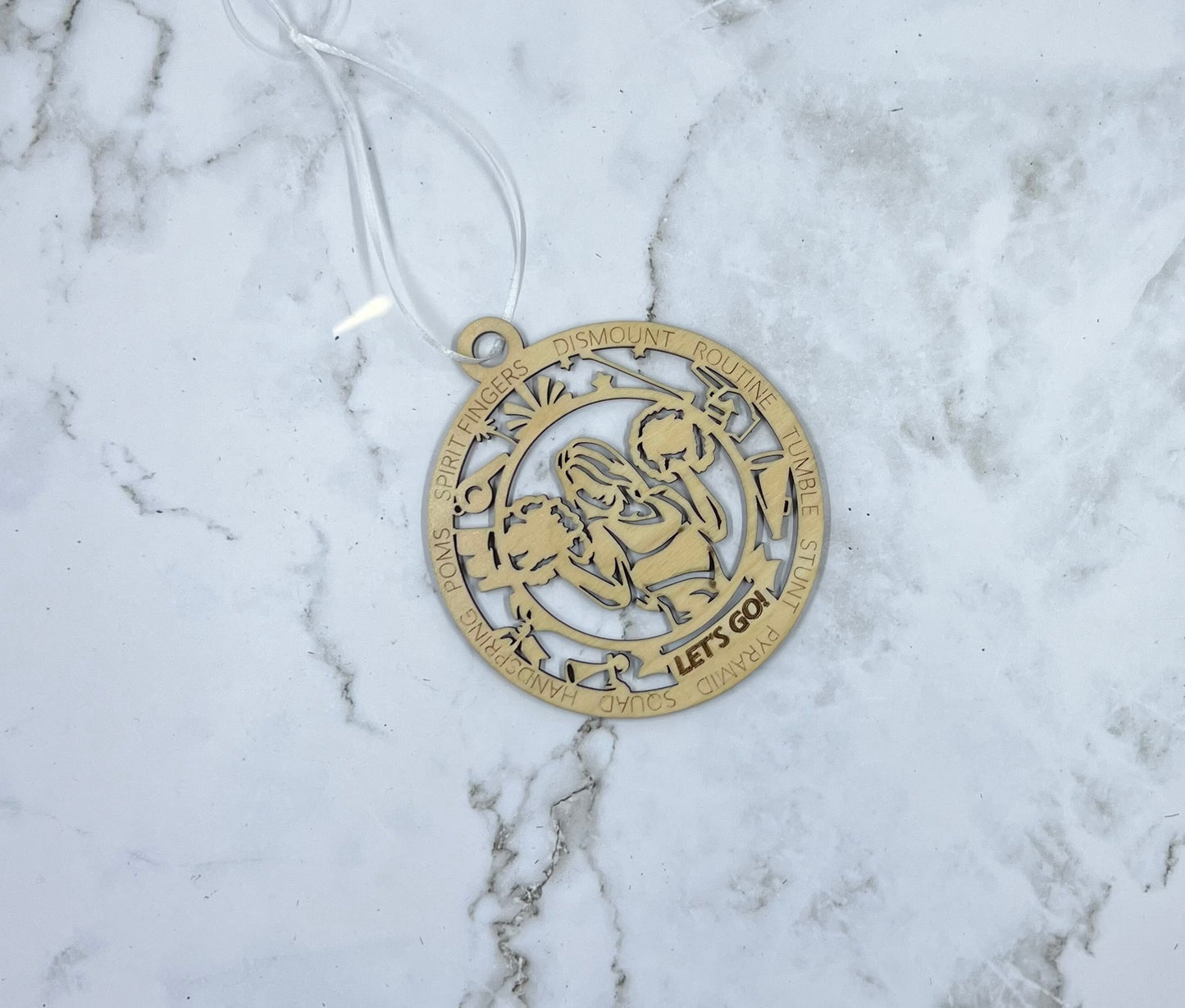 Female Cheerleader Ornament