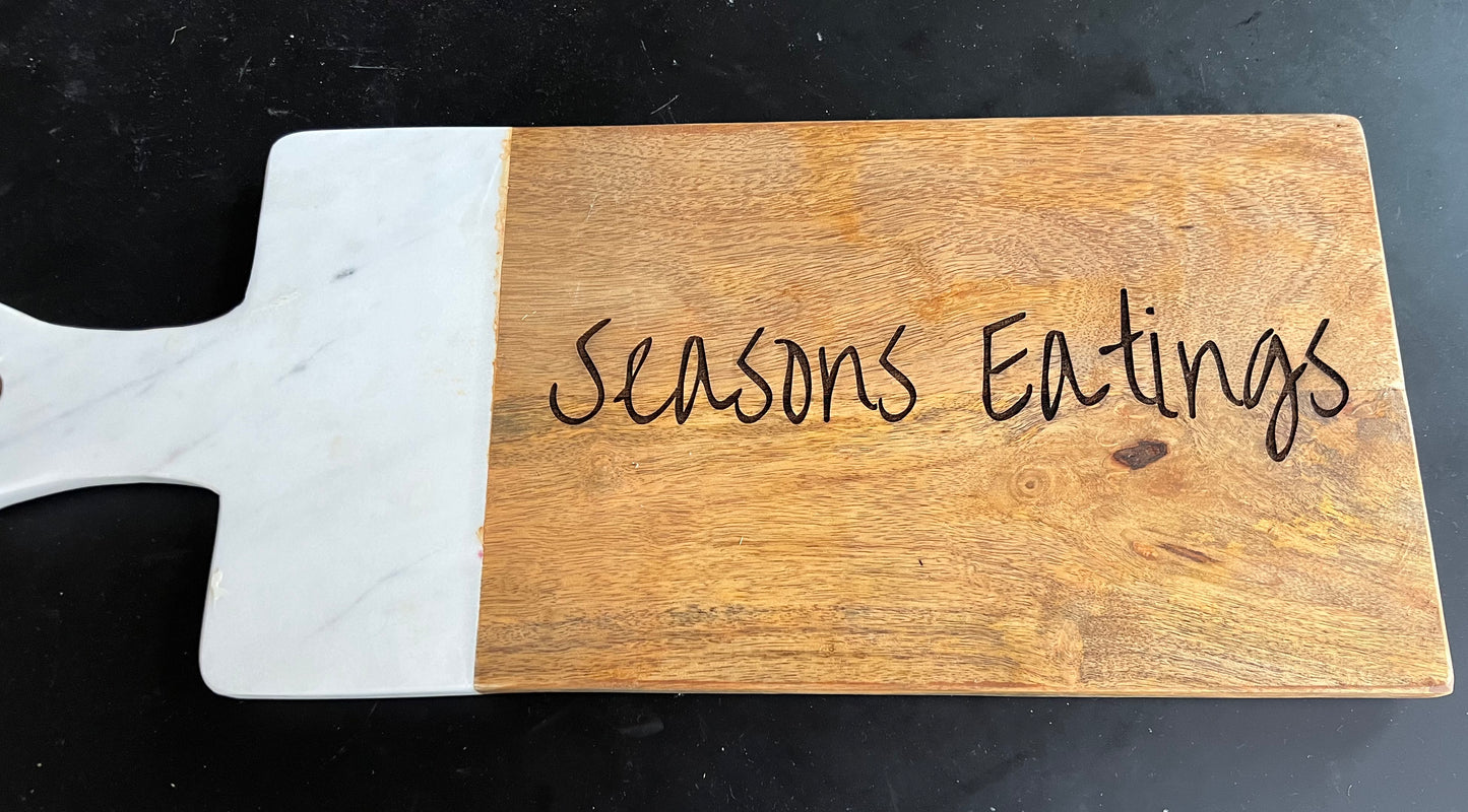 Seasons Eatings Large Marble Charcuterie Board