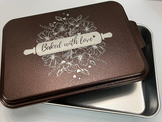 Baked With Love Engraved Cake Pan
