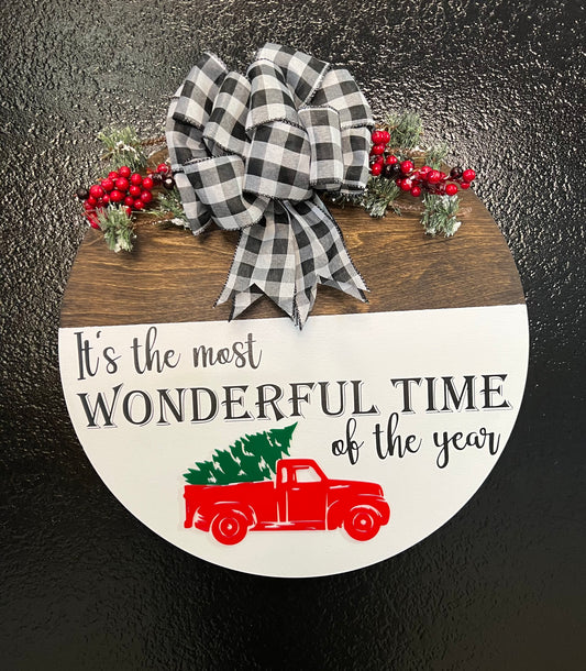 Wonderful Time Door Sign