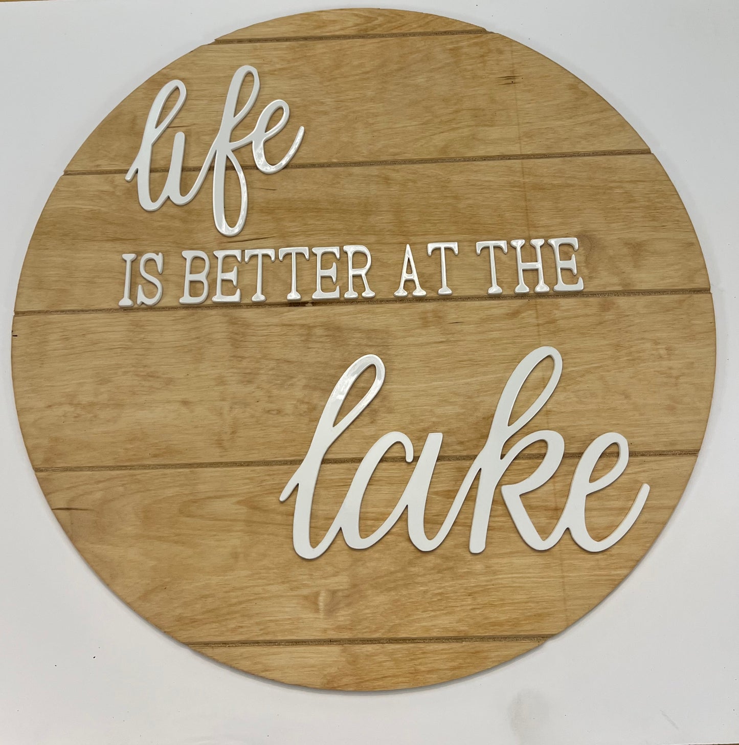 Life is Better at the Lake Door Sign