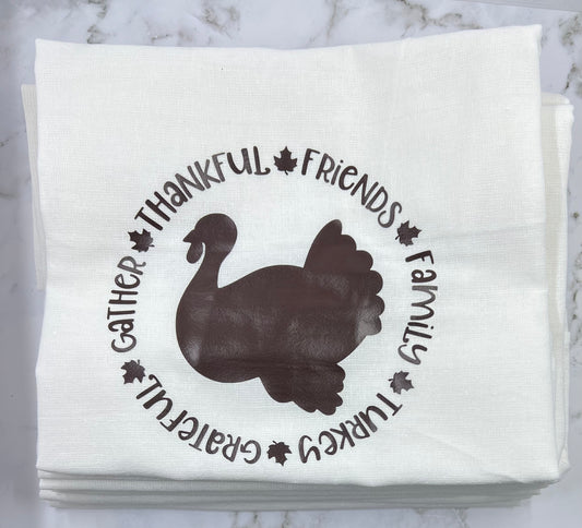Thankful Turkey Dish Towel