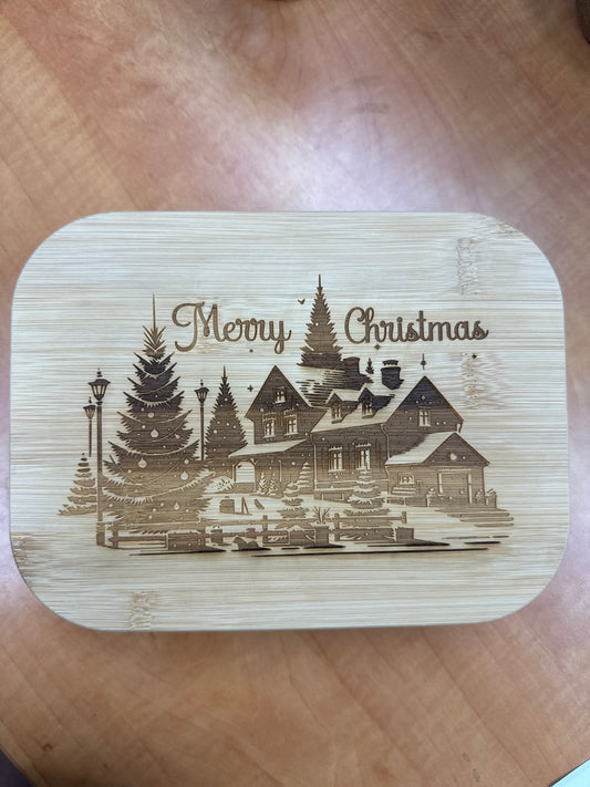 Glass Christmas Dish (large)
