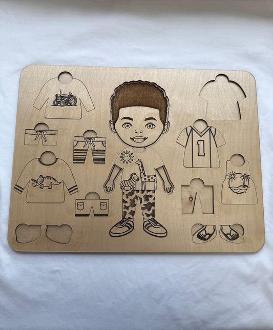 Boy Dress Up Wooden Puzzle