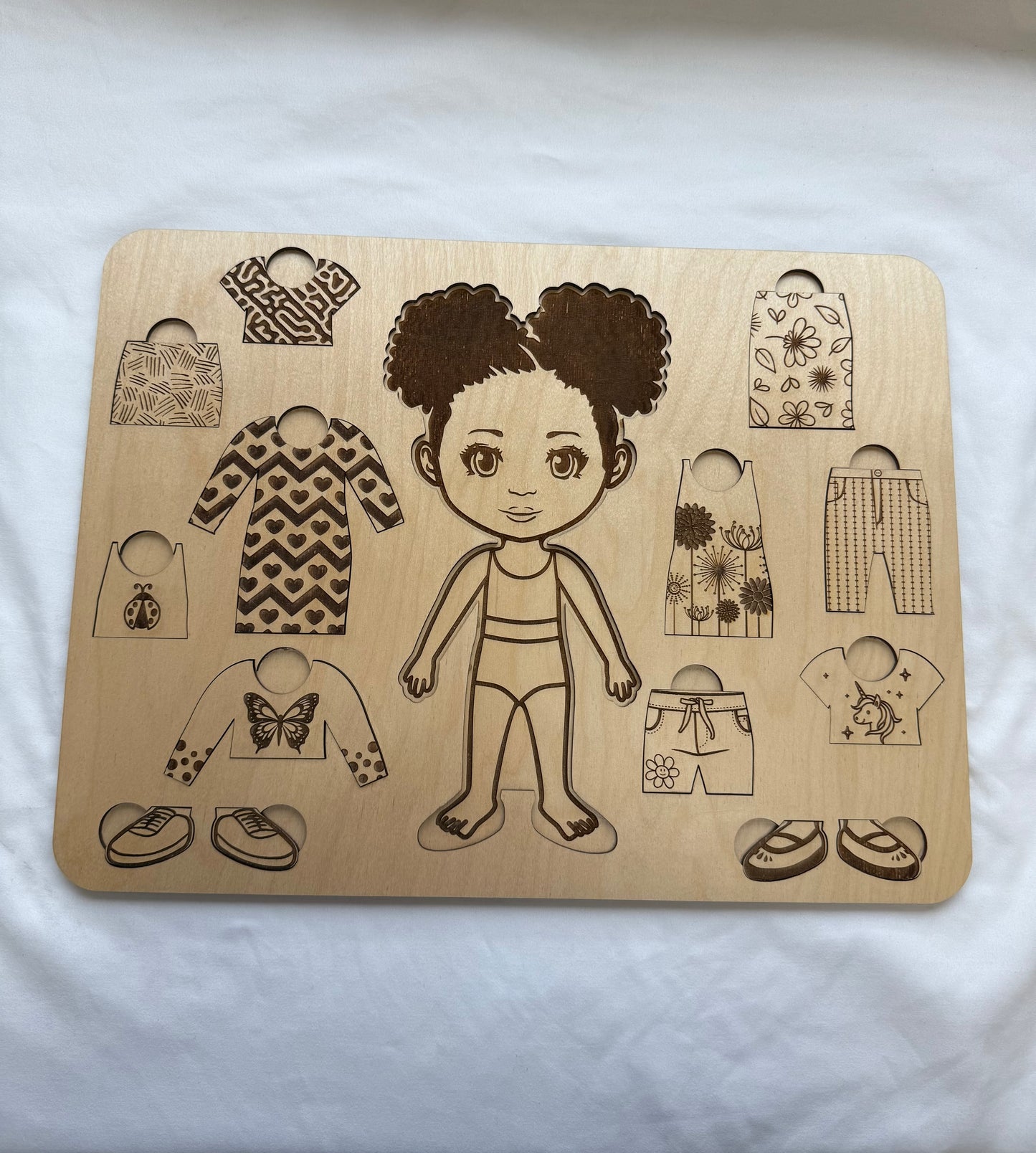 Girl Dress Up Wooden Puzzle