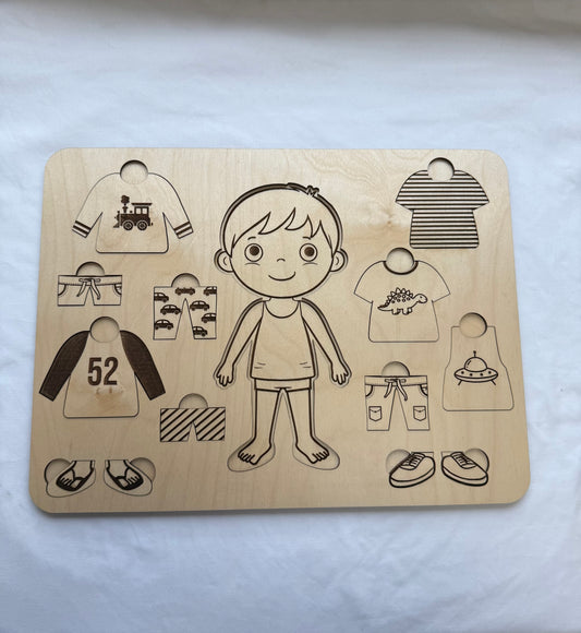 Boy Dress Up Wooden Puzzle