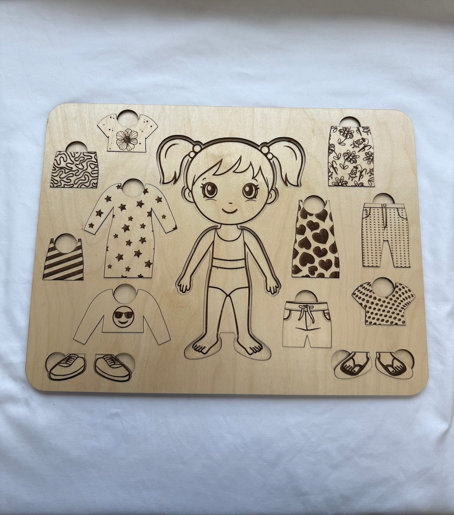 Girl Dress Up Wooden Puzzle