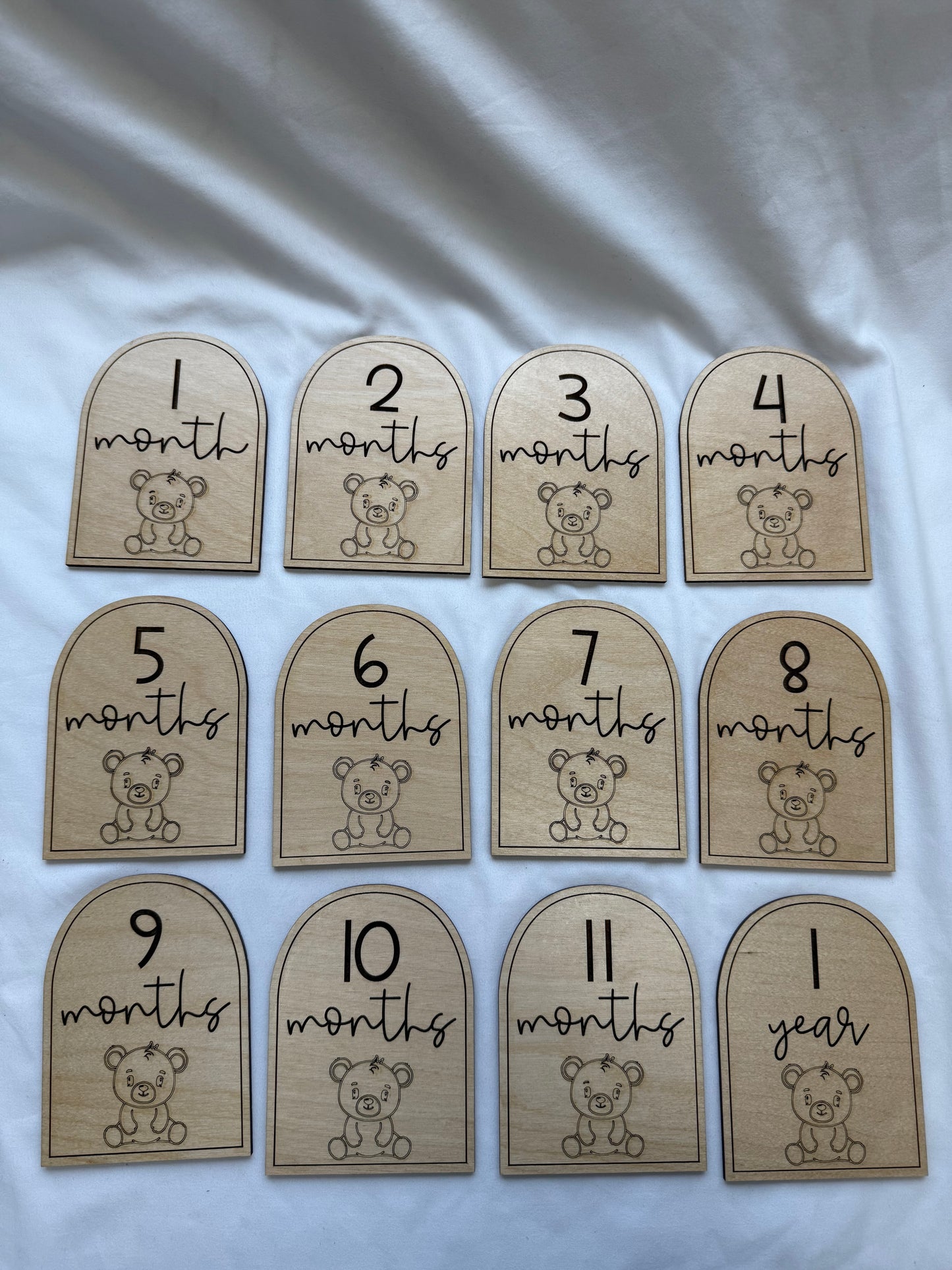 Teddy Bear Monthly Milestones