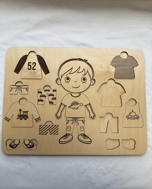 Boy Dress Up Wooden Puzzle