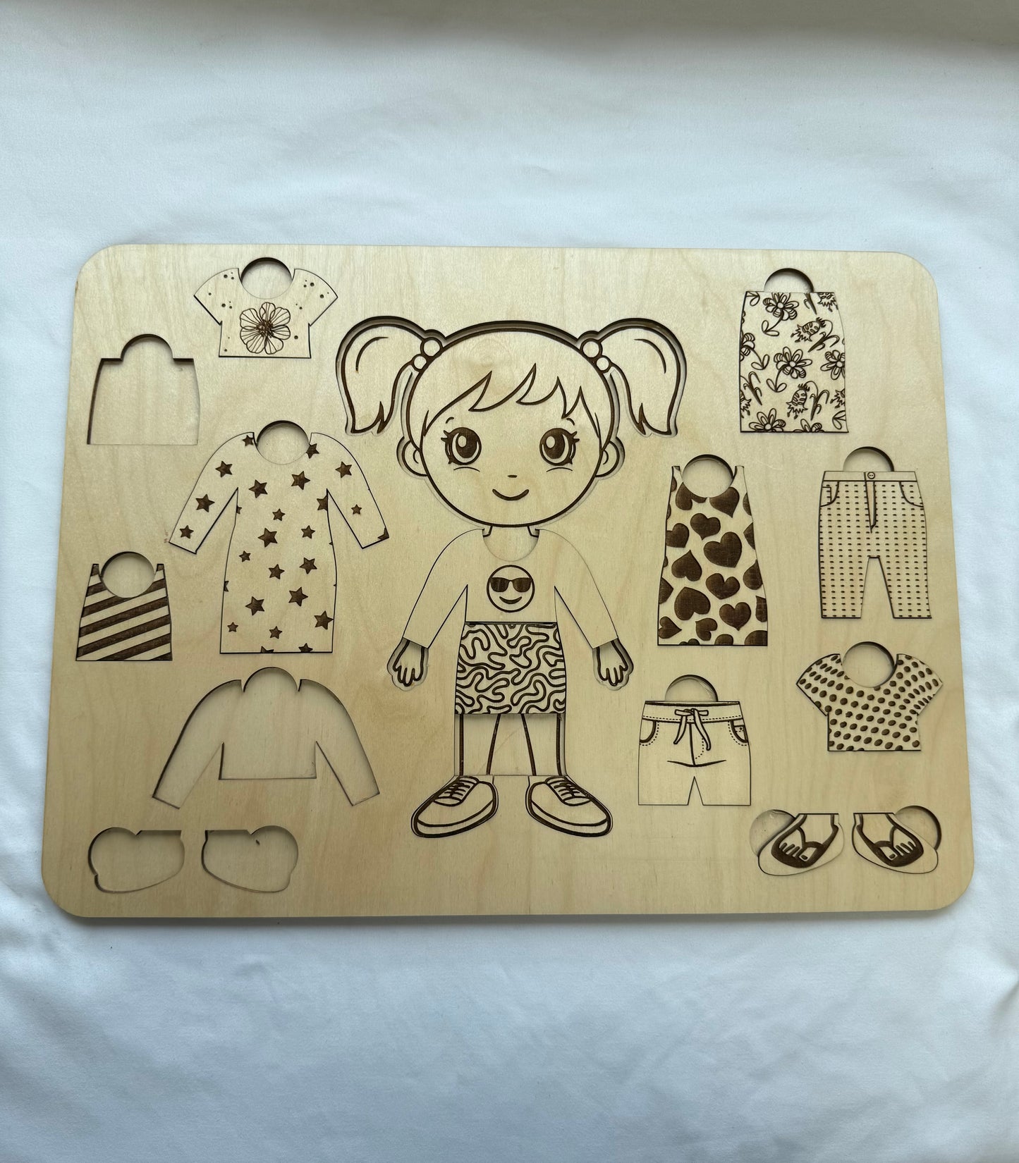 Girl Dress Up Wooden Puzzle