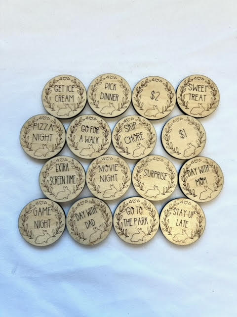 Easter Egg Tokens (set of 16)