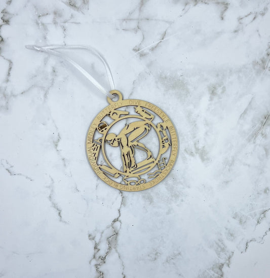 Female Swimmer Ornament