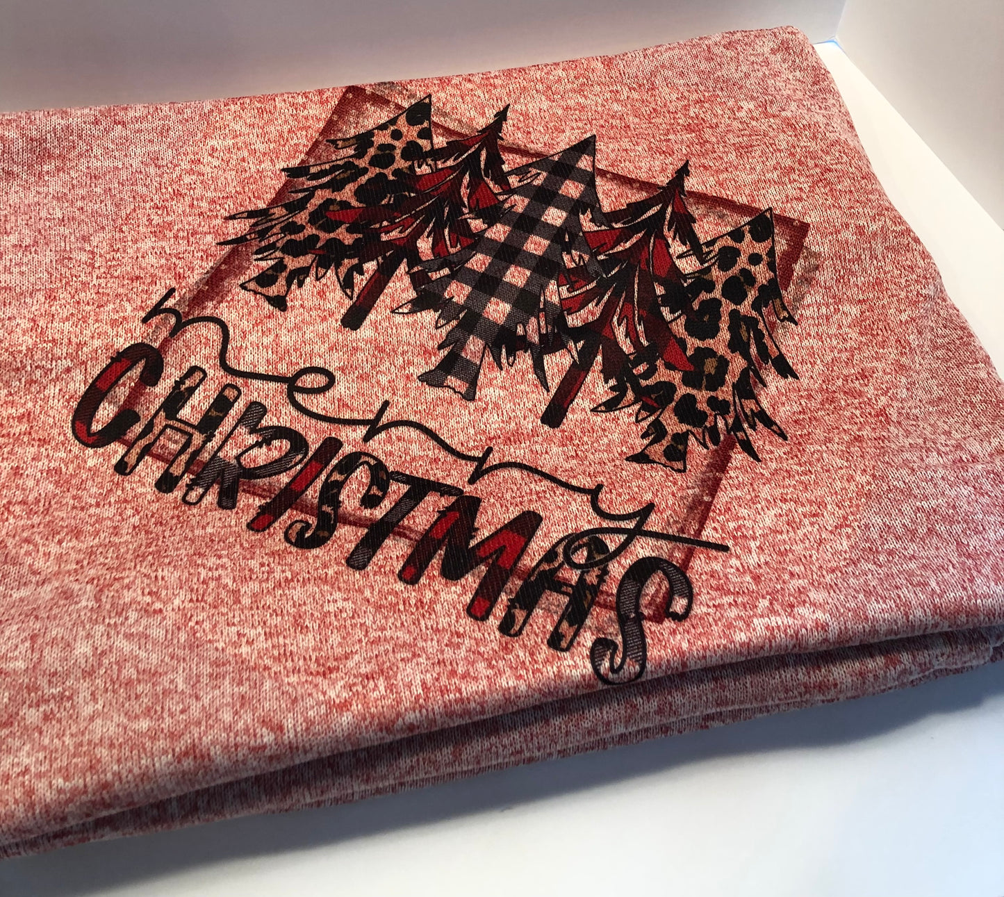 Red Plaid Merry Christmas Blanket
