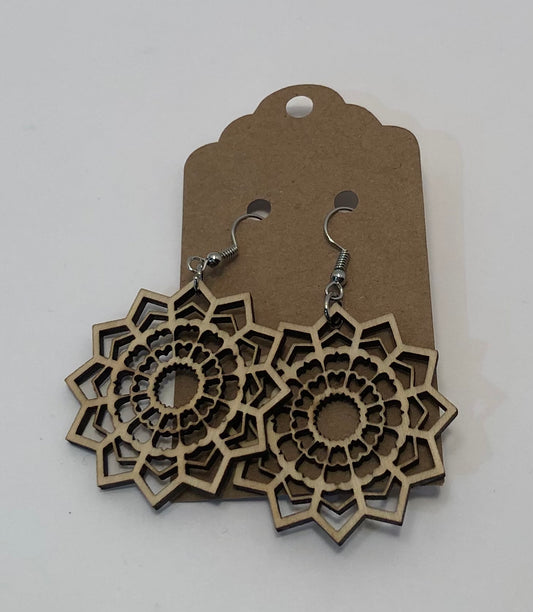 Lacy Floral Mandala Earrings