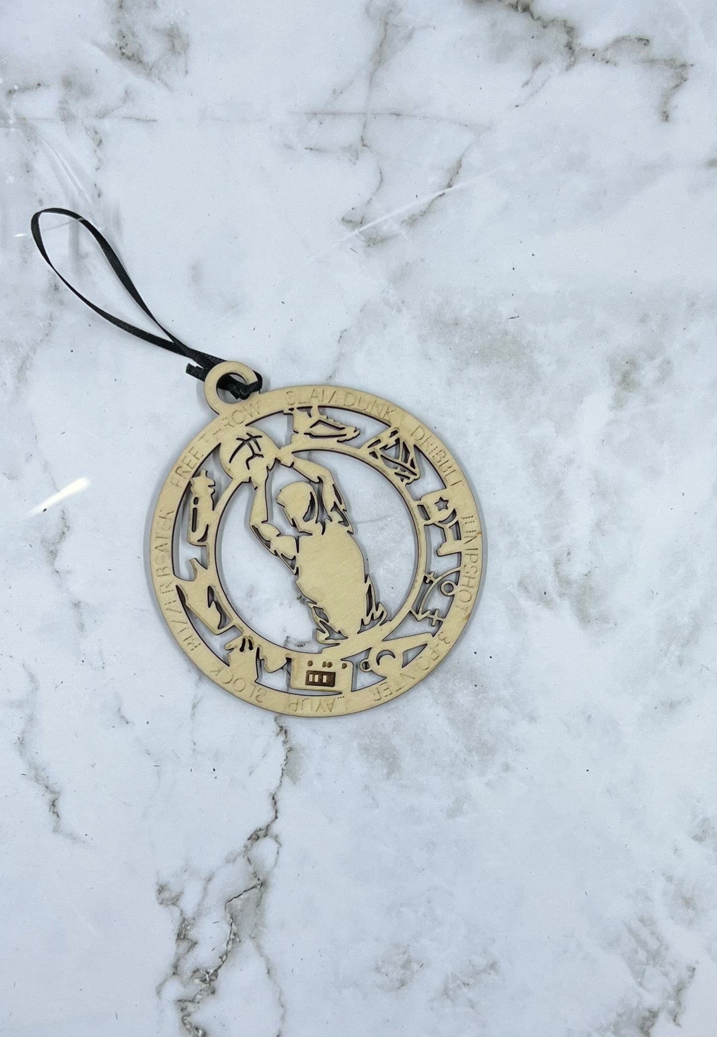 Male Basketball Ornament