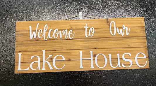 Welcome To Lake Sign