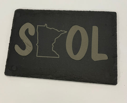 MN SKOL Slate Charcuterie Board