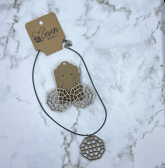 Large Hexagon Necklace
