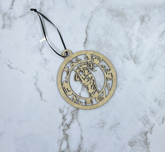 Female Golfer Ornament