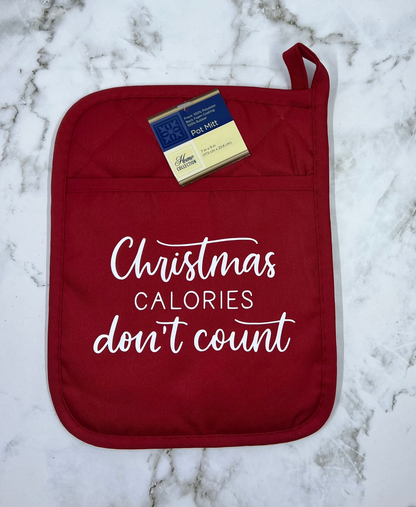 Christmas Calories Pot Holder