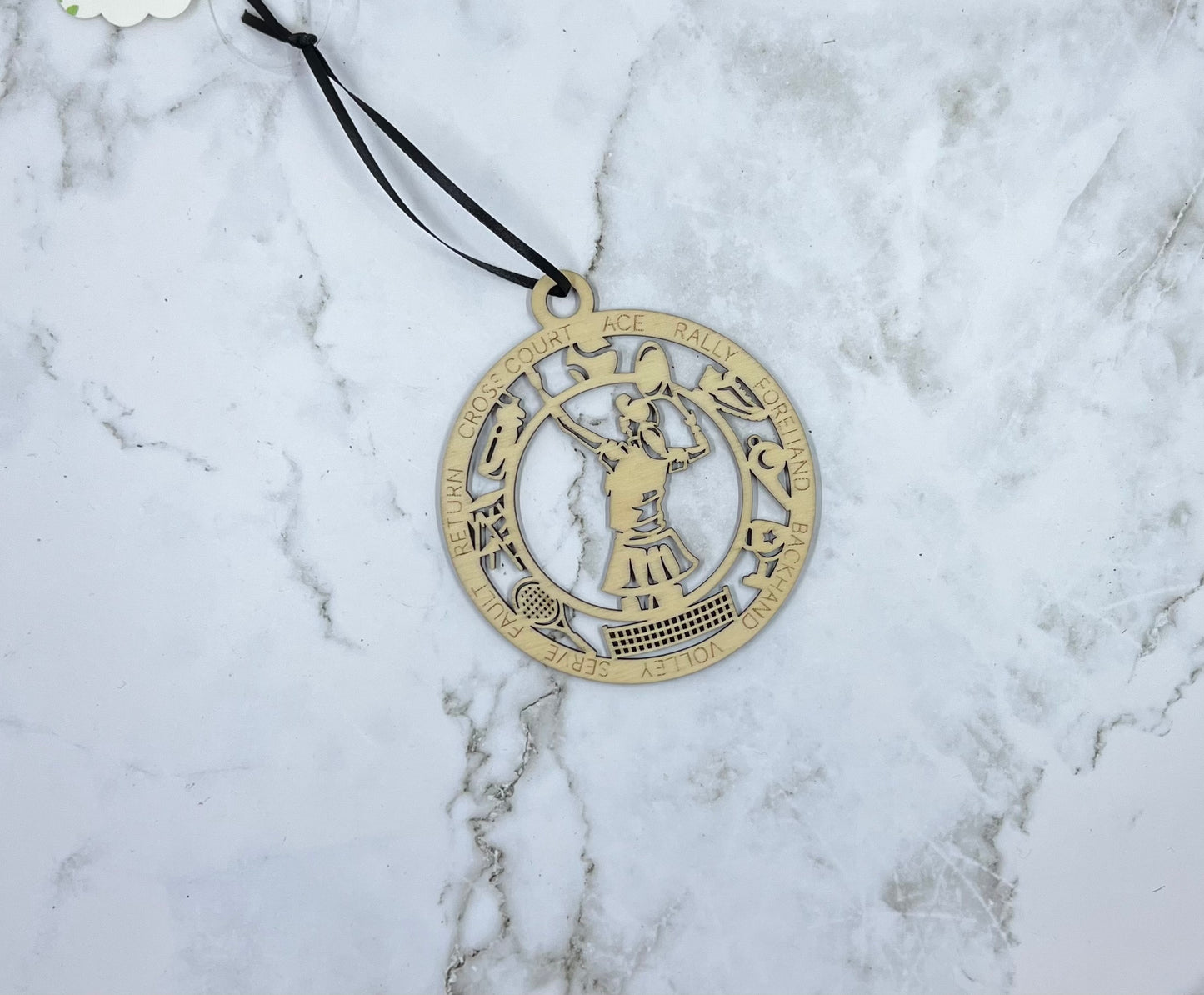 Female Tennis Ornament