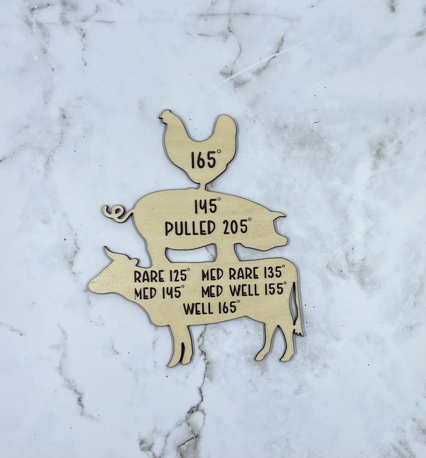BBQ Meat Temp Grill Magnet