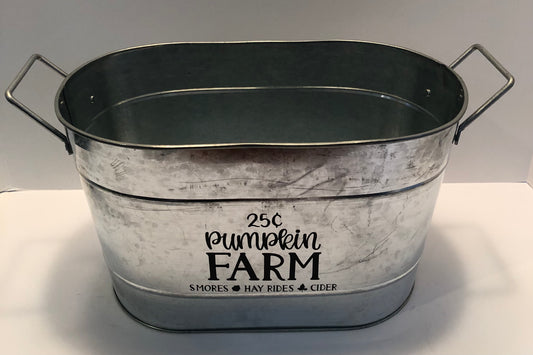 Pumpkin Metal Basket