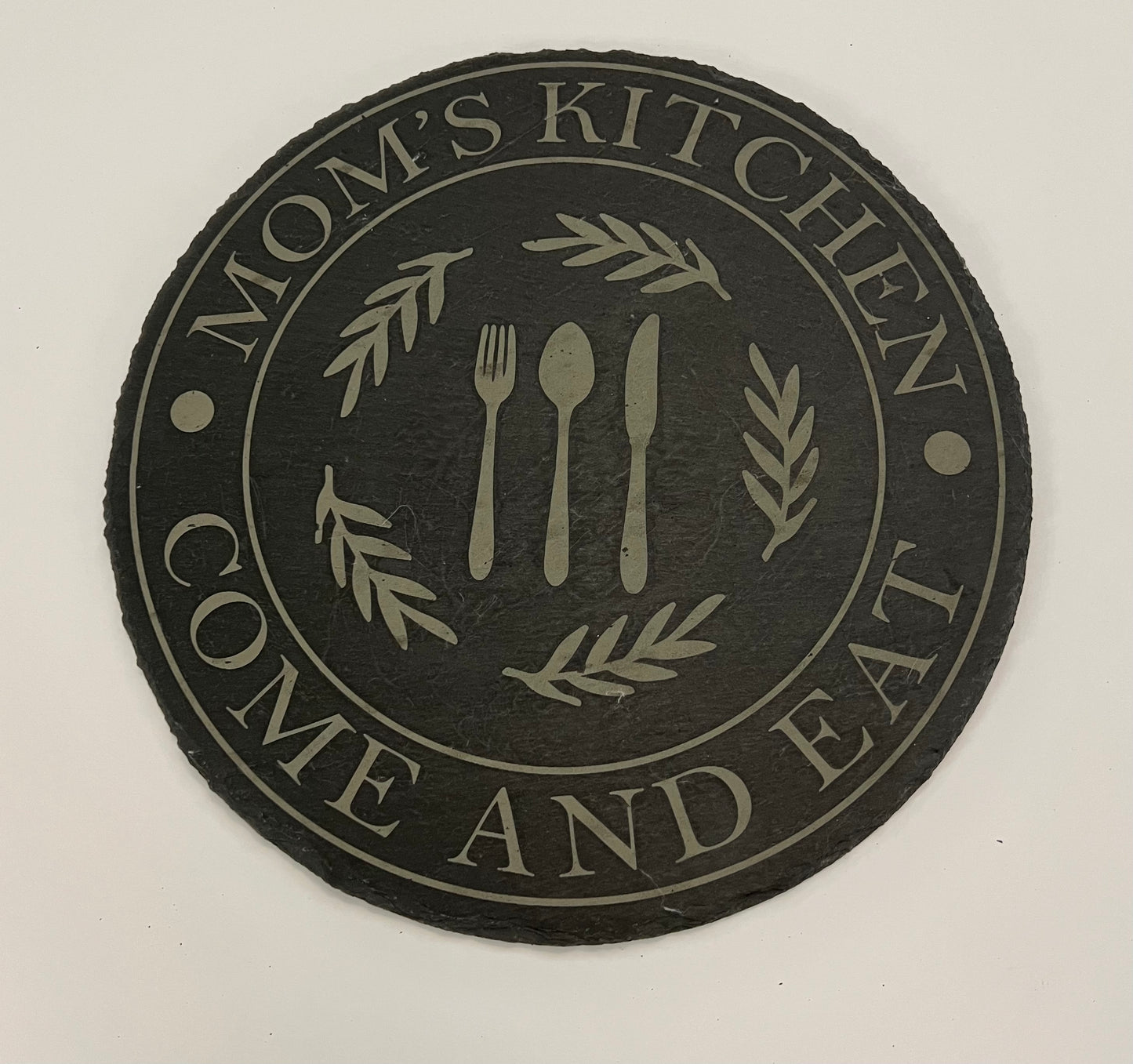 Mom Slate Charcuterie Round