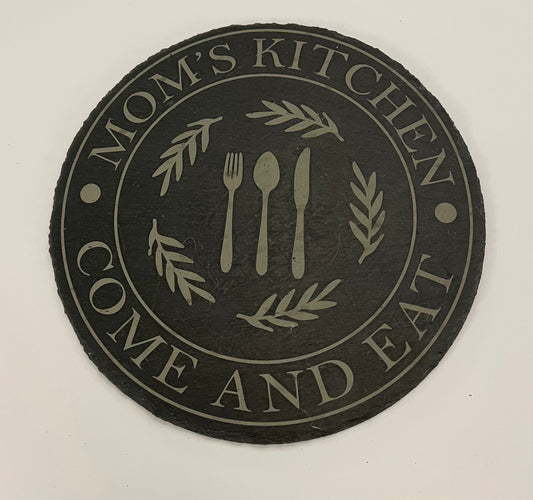 Mom Slate Charcuterie Round