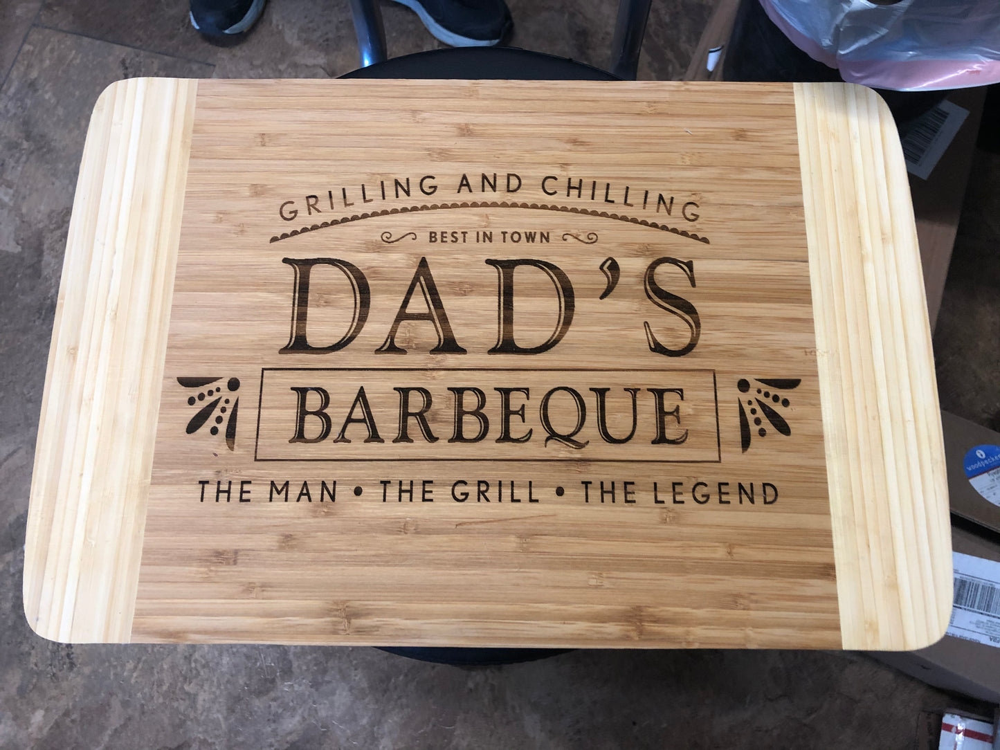 Dad's Barbeque Cutting Board