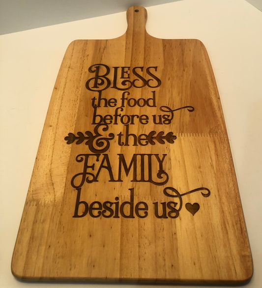 Bless the Family Cutting Board