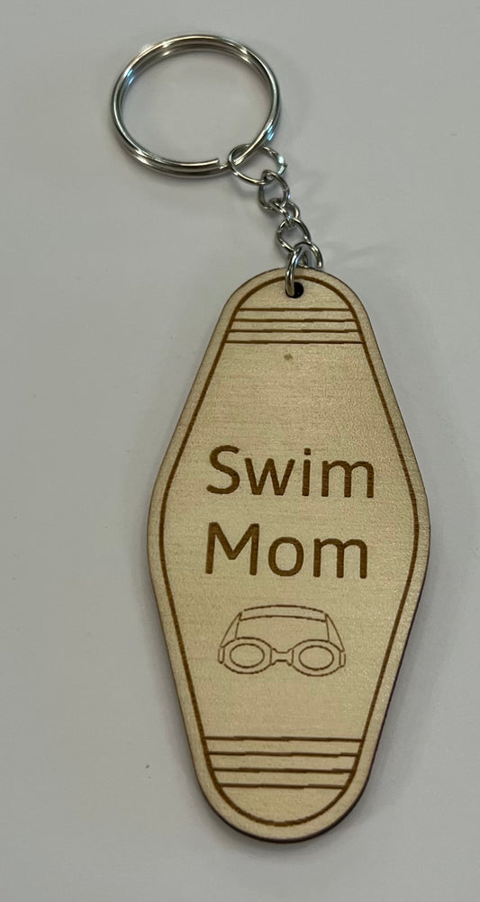4” Swim Mom Key Chain