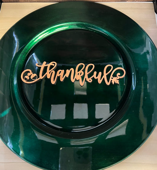 Thanksgiving Plate Words
