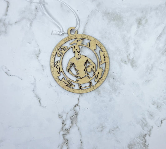 Female Soccer Ornament