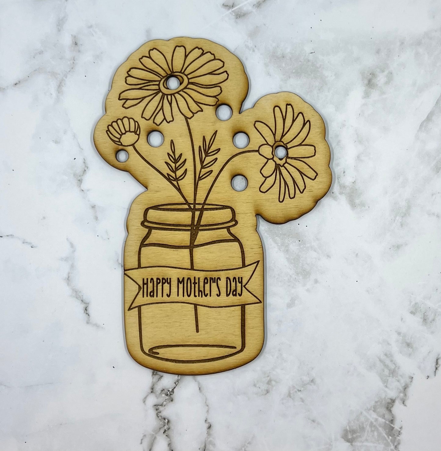 Mothers Day Wood Flower Pot