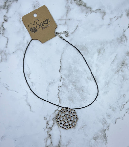 Large Hexagon Necklace