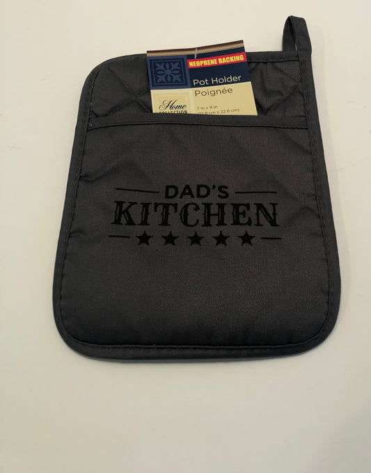 Gray Dads Kitchen Pot Holder