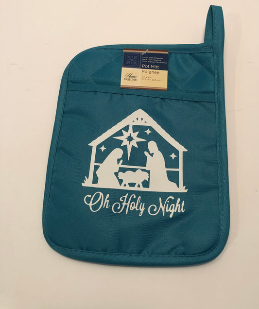 Blue Holy Night Pot Holder