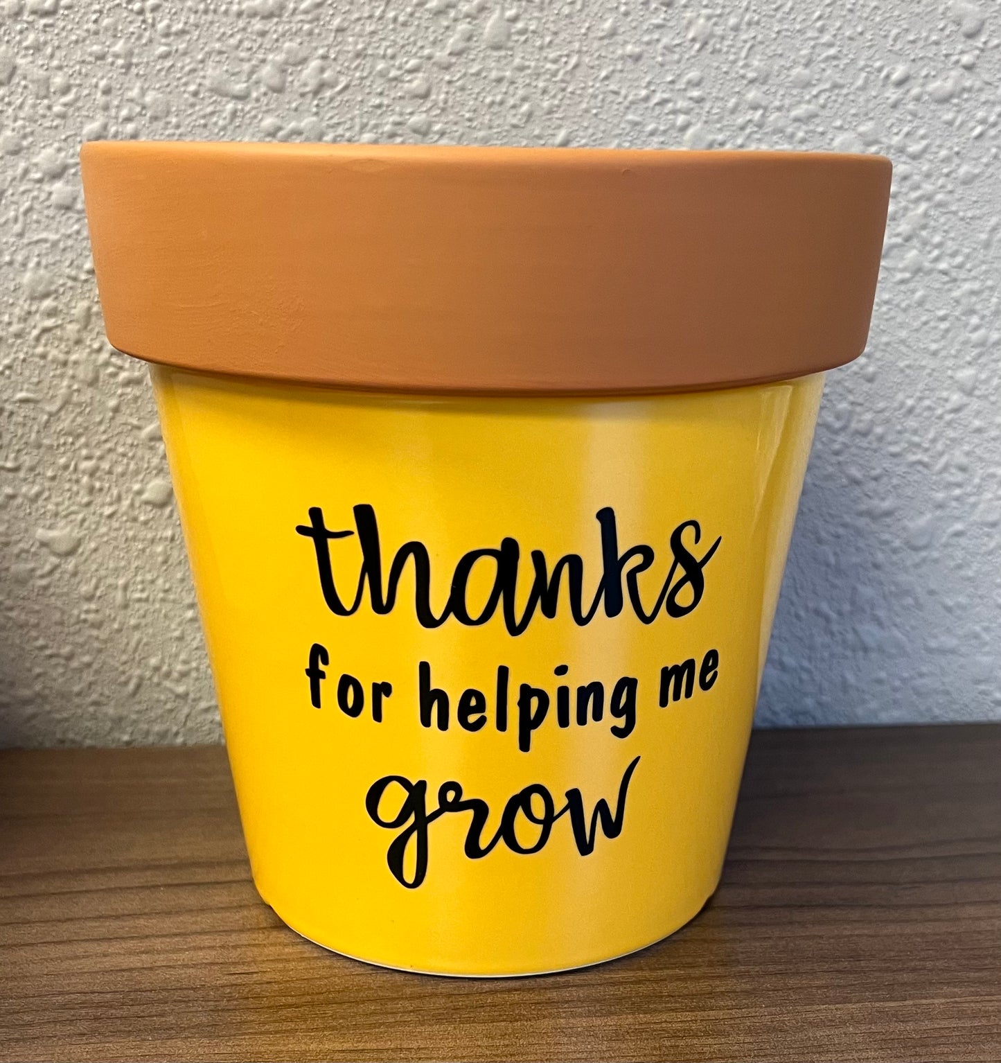 Yellow Thanks Planter