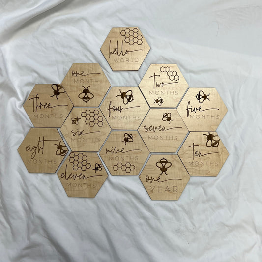 4" Bee Monthly Milestones