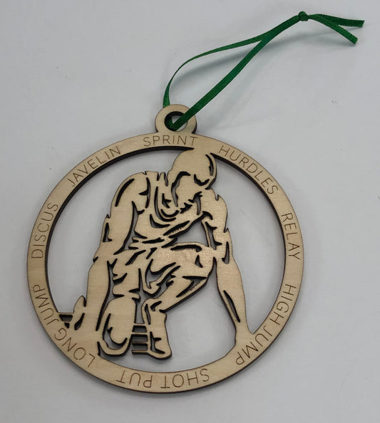 Mens Track Ornament