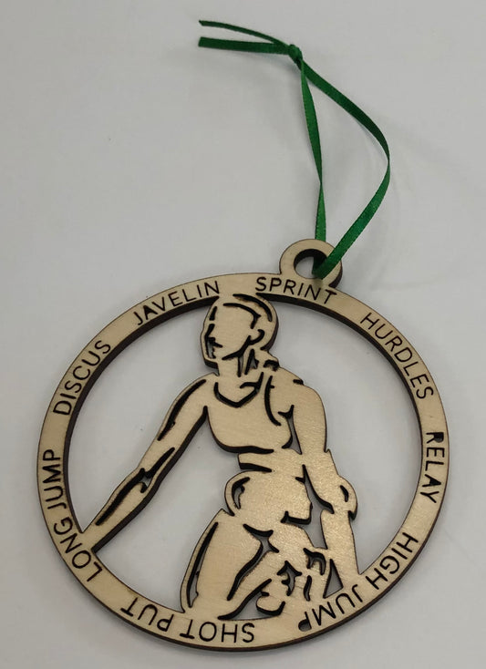 Womens Track Ornament