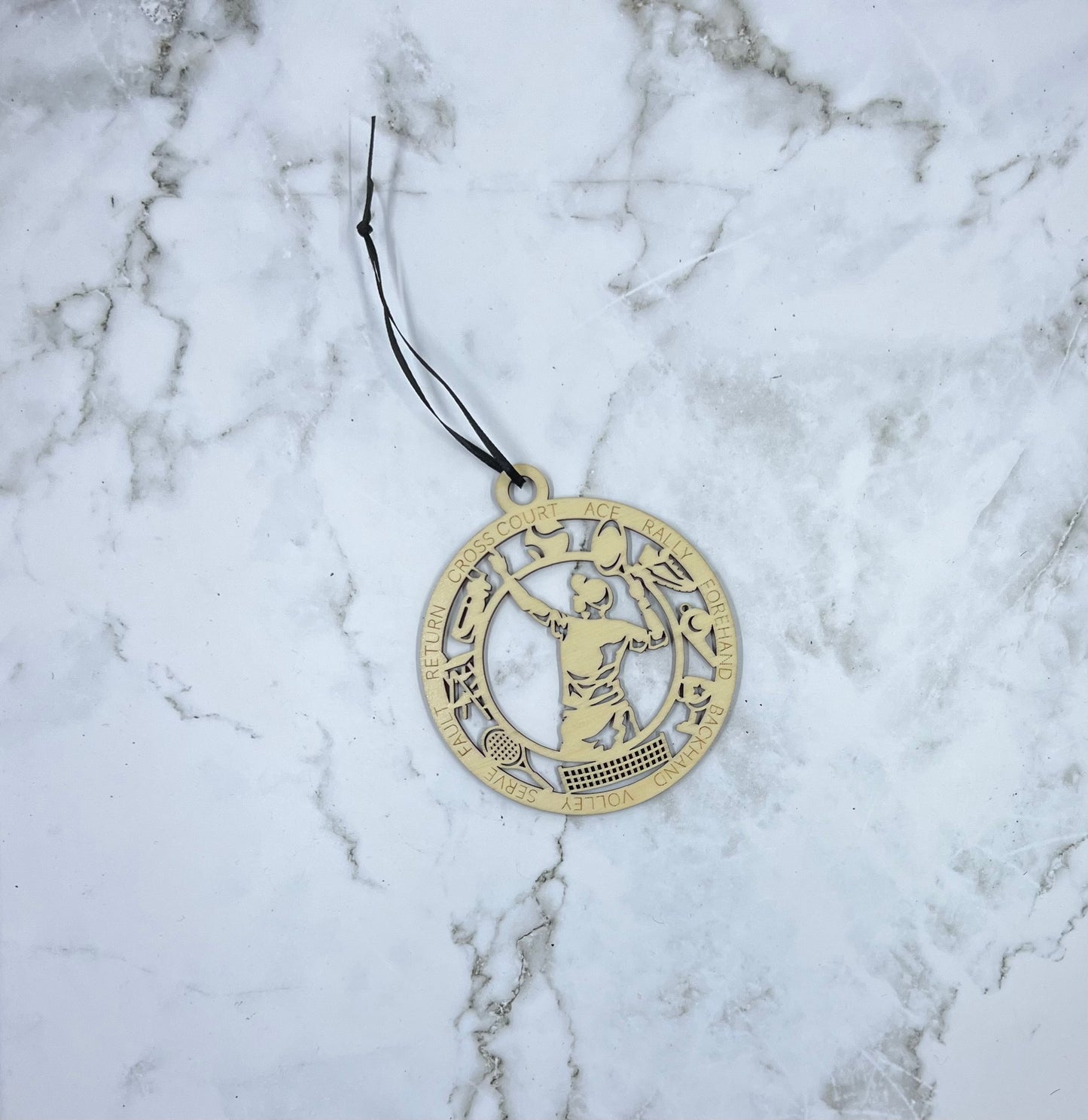 Male Tennis Ornament