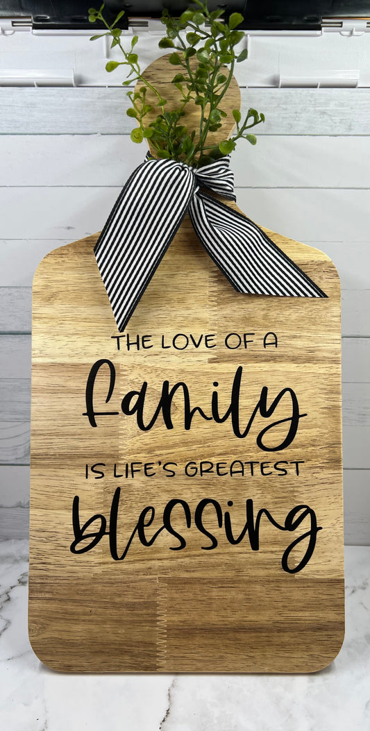 Family Blessing Paddle