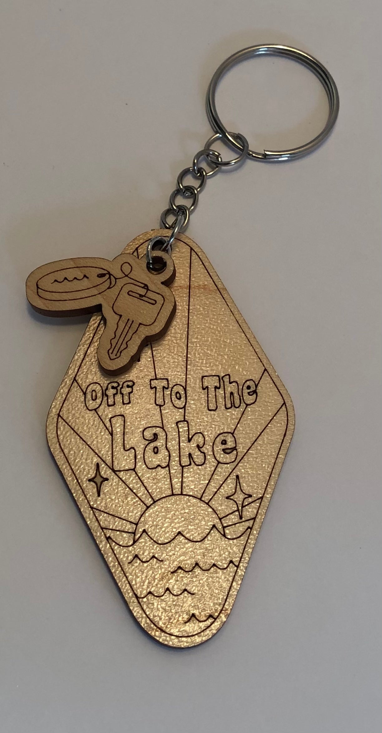 Lake Key Chain with Boat Keys